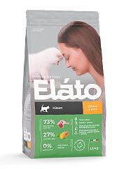 Elato Holistic корм для котят с курицей и уткой, 