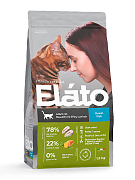 Elato Holistic корм для кошек с рыбой, для красивой и блестящей шерсти,