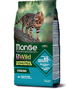 Monge Cat BWild Merluzzo Grain Free корм для стрерилизованных кошек из тунца 1.5кг..