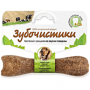 Зубочистики для собак средних пород со вкусом говядины 95 гр картон/подвес.