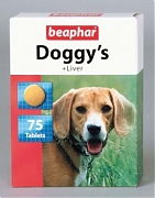DOGGY`s Liver 75 таб, витамины  для собак с ливером.