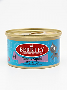 Консервы для кошек Беркли №1 тунец с кальмаром 85гр.