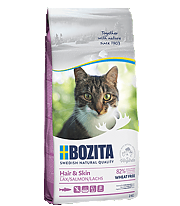 Bozita Hair & Skin Wheat free Salmon 400г для кошек (для здоровой кожи и шерсти с лососем).