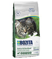 Bozita Active & Sterilized Grain free Lamb 400г для активных стерил. кошек (Ягненок).