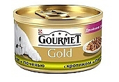 Gourmet Gold с кроликом и печенью 85гр