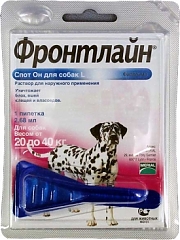Фронтлайн СПОТ ОН L для собак от 20-40кг 1пип.