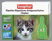  Капли  от блох и клещей BIO Beaphar* для котят 3 ПИПЕТКИ (1п на месяц).