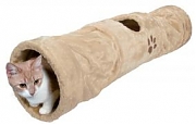 43001 Тоннель для кошки,плюш 125см д/25см., бежевый